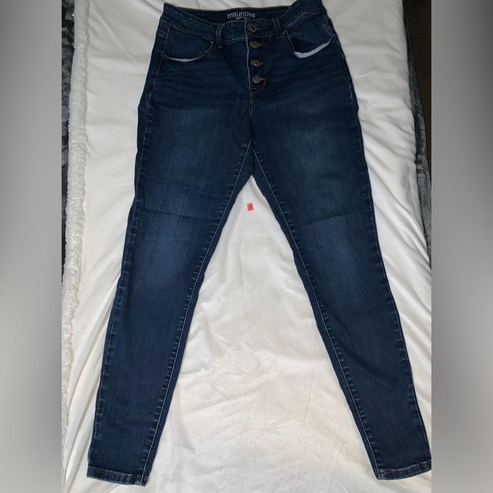 Maurices Deep Indigo Skinny Jeans